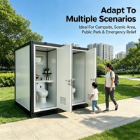 Unité de toilettes et d'évier portables, cabine de toilettes mobiles pour événements en plein air