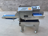 Nouvelle machine commerciale automatique pour trancher la viande cuite et congelée, trancheuse de viande désossée en acier inoxydable à épaisseur réglable