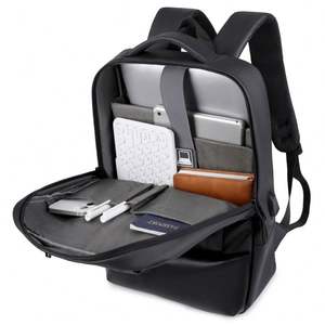 Sac à dos pour homme de grande capacité personnalisé, nouveau design, en PU imperméable, fermeture éclair, polyester, pour les voyages d'affaires, ordinateur portable - Product Image 4