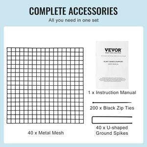 Paquete de 10 jaulas protectoras para plantas de 12x12 pulgadas Control de plagas de animales para verduras protege las plantas de los animales - Product Image 5