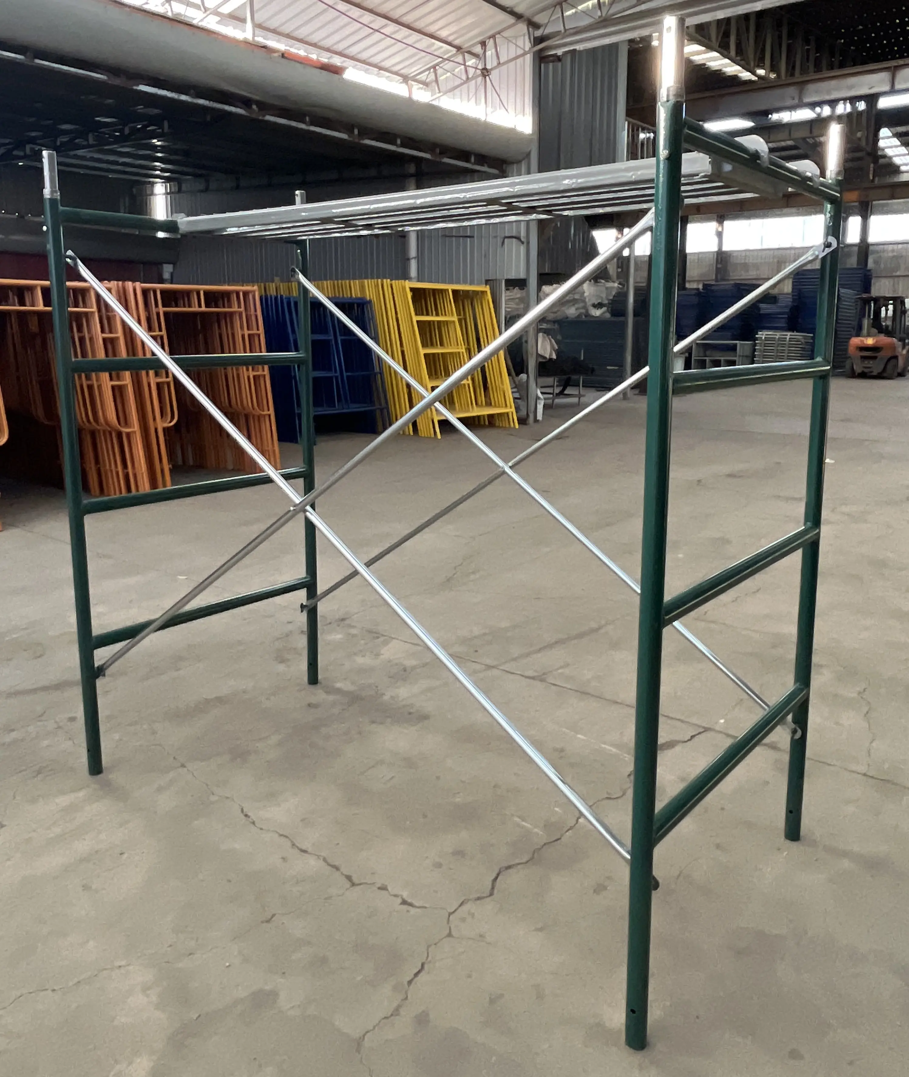 H frame scaffold construction adjustable galvanized metal steel frame