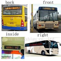 Panneau de destination de signes électroniques de roulement d'écran mené par accessoires d'autobus pour l'autobus
