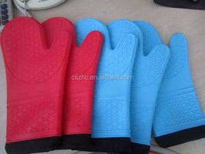 ถุงมือบาร์บีคิวซิลิโคนทนความร้อน ถุงมือทำครัวและปิ้งย่างแบบกำหนดเอง ถุงมือบาร์บีคิว OEM & ODM - Product Image 3