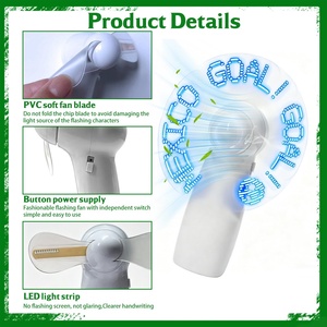 Mini Ventilador LED Portátil Personalizado, Ventilador de Mano con Pantalla LED y Batería, Recuerdos de Boda para Invitados - Product Image 3