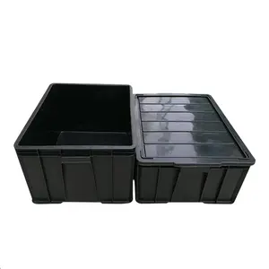 Conductive ESD Container Tray Pallet bin Anti static Circulation black anti-static Plastic Storage ESD Box