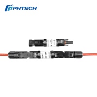 Conector Solar Fotovoltaico Duradero con Aislamiento PNTECH PV004-F 1000v con Conectores Macho y Hembra de CC para Paneles Solares y Sistemas Fotovoltaicos