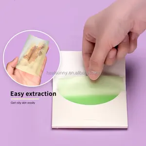 Hot sale oem tissues Face Blotting Sheets with Natural Powder Absorbs Oil Rice Paper