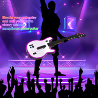 Contrôleur de guitare sans fil multiplateforme pour PS4/PS3/PC, accessoires de jeu, lumières RGB, parfait pour une expérience de jeu en famille