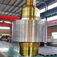 Rouleau de broyage haute pression et rouleau HPGR 30Cr2Ni2Mo, coque forgée de grande taille, pièces de concasseur industriel pour l'extraction minière, personnalisation possible