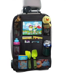 Oxford Fabric Car <b>Seat</b> Back Organizer Universal <b>Storage</b> Bag with Cup Holder Mesh Pocket - Product Image 1