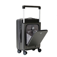 Promo! Koper Bisnis PC Spinner 20 Inch Desain Kartun dengan Kunci