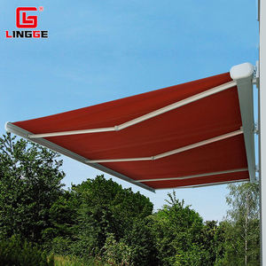 Toldo de Jardín de Aluminio Plegable con Brazo Articulado, <span class=keywords><strong>Toldos</strong></span> Retráctiles Motorizados <span class=keywords><strong>para</strong></span> Exteriores, Toldo de Casete Completo - Product Image 2