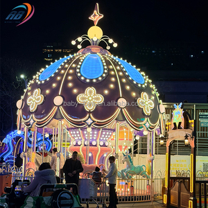Carrousel de luxe 16 places pour enfants, manège de parc d'attractions, chevaux de carrousel à vendre à prix abordable - Product Image 6