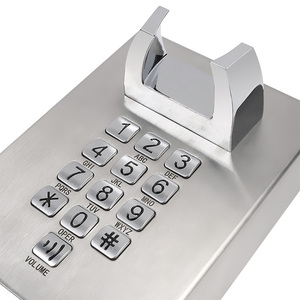 Téléphone mural filaire durable <span class=keywords><strong>compatible</strong></span> <span class=keywords><strong>VoIP</strong></span> pour usage public et sécurisé en milieu professionnel - Product Image 4