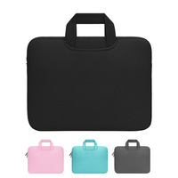 Sac pour ordinateur portable élégant et léger en polyester avec pochette pour tablette imperméable, résistante aux chocs et aux chutes, et protection rembourrée doublée de polaire