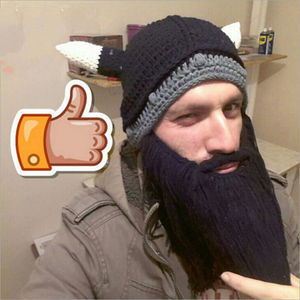 <span class=keywords><strong>Gorro</strong></span> <span class=keywords><strong>de</strong></span> <span class=keywords><strong>Lana</strong></span> Vikingo <span class=keywords><strong>con</strong></span> <span class=keywords><strong>Barba</strong></span>, <span class=keywords><strong>Gorro</strong></span> <span class=keywords><strong>de</strong></span> Invierno Cálido <span class=keywords><strong>con</strong></span> Cuernos <span class=keywords><strong>de</strong></span> Diablo, <span class=keywords><strong>Gorro</strong></span> Tejido - Product Image 2