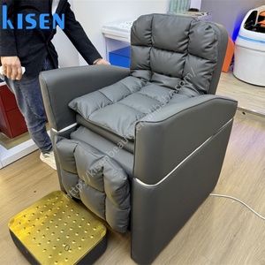 Sillón de Lavado de Cabello Eléctrico para Salón de Belleza KISEN, con Lavabo Oculto y Control de un Solo Toque - Product Image 3