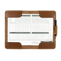 Titolare della carta del punteggio di Golf in pelle sintetica resistente portatile di vendita diretta in fabbrica