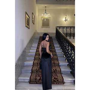 <b>Black</b> XS-XL Luxury Long Ball Gown <b>Dress</b> with Spaghetti Strap <b>Maternity</b> Feature Simple Party Style Floor-Length A-Line Silhouette - Product Image 1