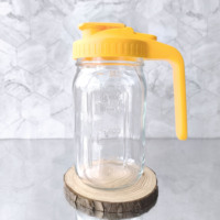 Bouilloire froide en verre 32oz 64oz pour cuisine personnalisée pichet en verre à café Morden avec couvercle en plastique