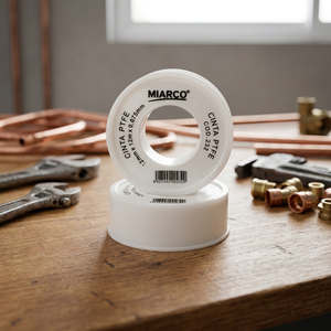 Nastro isolante in PTFE con avvolgitore retrattile bianco 12m x 12mm (Miarco 232) - Product Image 2