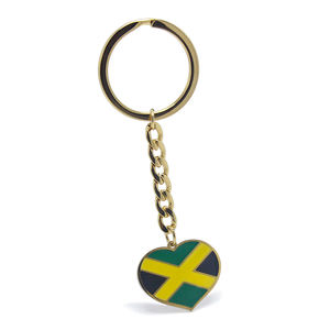 سلسلة مفاتيح بعلم جامايكا، حامل معدني للحقائب، تذكارات سياحية للشاطئ، هدايا، خريطة، حلقة مفاتيح، سلسلة مفاتيح جامايكا مخصصة بالجملة - Product Image 2