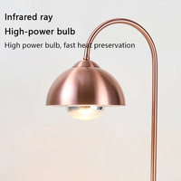Lampe chauffante de luxe pour buffet, équipement hôtelier, base en marbre, lampes chauffantes pour la restauration, salle à manger, lampe infrarouge haute puissance commerciale