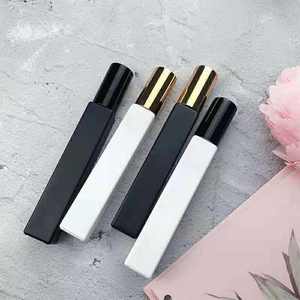 Wholesale in Stock Matte Black and White Frosted square Refillable 10ml Empty <b>Atomizer</b> Travel Size Pump Spray <b>Perfume</b> Bottles - Product Image 6