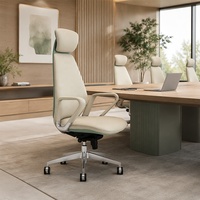 Chaise de direction à dossier haut au design moderne pour usage commercial en bureau