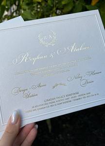 Alta calidad en blanco 5x7 hecho a mano algodón blanco Deckle Edge <span class=keywords><strong>hojas</strong></span> de papel 300 GSM lugar invitación menú tarjetas - Product Image 3