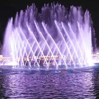 Fontaines musicales dansantes pour piscine extérieure et jardin, style boulevard arabe saoudien, spectacle aquatique, prix