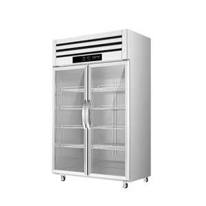 Congelatore Verticale Commerciale in Acciaio Inox per Cucina, Frigorifero per Esposizione Frutta, Attrezzatura di Refrigerazione - Product Image 1