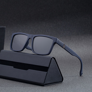 Lunettes de soleil polarisées carrées Lifetech pour hommes, verres TAC UV400, monture en plastique et métal, noires, protection solaire extérieure - Product Image 5