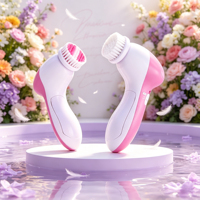 Brosse nettoyante électrique 5 en 1 pour le visage avec exfoliant et nettoyeur de pores, masseur de beauté étanche pour le soin du visage