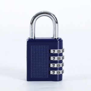 กุญแจรหัสแบบผสม KS24 4 หลัก ผลิตจากโลหะผสมสังกะสี รูปทรงสี่เหลี่ยมผืนผ้า ใช้สำหรับล็อกเกอร์ในโรงยิม ลิ้นชัก กระเป๋าเดินทาง หอพัก และประตู - Product Image 1