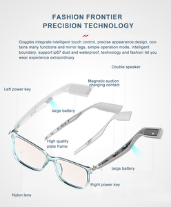 Nouvelles lunettes audio intelligentes, lunettes de soleil musicales sans fil pour hommes et femmes, sports de plein air, randonnée, cadeaux - Product Image 3