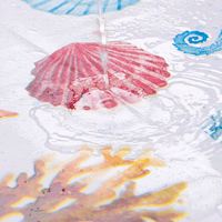 Rideau de douche moderne de luxe en PEVA, anti-moisissure, imperméable, séchage rapide, motif imprimé, avec crochets – Vente en gros