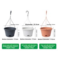 Hollen Hollow-leaf Spider Plant Hanging Basket Resin Breathable Wall-mounted Railing Flower Pot Balcony Pothos Home Decor