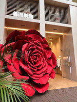 Grande rose artificielle géante en mousse EVA pour décor de scène de mariage