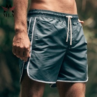 Maillot de bain Bermuda De Nadar, couleur unie, imperméable, vêtements de plage pour hommes, short de bain de haute qualité