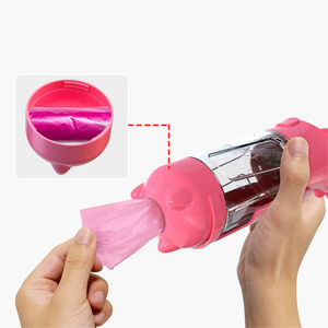 Toptan taşınabilir Pet gıda konteyner ile DispenserTravel su kasesi köpek su şişesi & Poop çanta tutucu köpek şeyler aksesuarları - Product Image 5