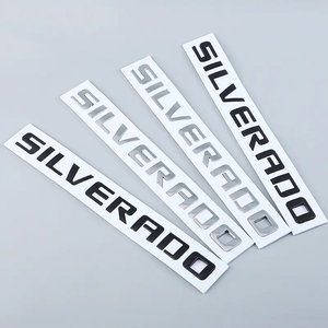 Entrega de Fábrica, Letras 3D para Parachoques Trasero de Auto, Logotipo SILVERADO, Adhesivos para Auto con Electroplateado ABS - Product Image 5