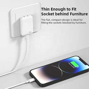 Siêu mỏng 36W USB loại C sạc nhanh máy tính xách tay thông minh pd <span class=keywords><strong>Adapter</strong></span> chúng tôi EU Có thể gập lại phẳng mỏng gan tường sạc - Product Image 6