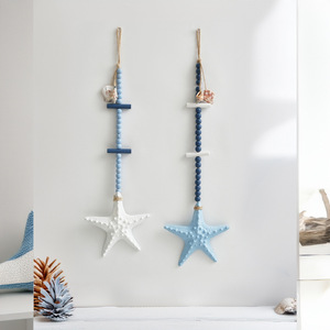 Escultura de Pared de Estrella de Madera Estilo Mediterráneo, Decoración de Hogar de Varias Piezas - Product Image 3