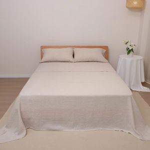 枕カバーセット100% フレンチ亜麻自然リネン寝具シーツセット - Product Image 2
