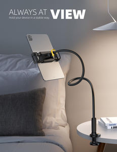Soporte de Cama Lamicall LS07 con Brazo Flexible Metálico Antideslizante para Tablet, Abrazadera de Montaje Manos Libres para Ver Películas - Product Image 3