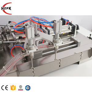 Hzpk Semi Automatic Beverage Honey <b>Juice</b> Coffee Liquid Honey Oil Paste Stand up Spout Pouch Bag Filling <b>Machine</b> Filler - Product Image 5