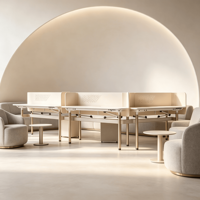 Écran de bureau en forme de L certifié OEKO-TEX, en feutre PET, 100 % fibre de polyester, acoustique, pour l'intimité au bureau