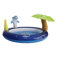 Tapis aquatique gonflable pour enfants, jouet aquatique en PVC, fontaine à jet d'eau, 145x142cm, certifié CE, en promotion