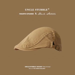 หมวกทรงนิวส์บอยสีพื้นสไตล์เรโทร หมวกเบเร่ต์อเนกประสงค์เรียบง่าย รุ่นลำลองสำหรับทุกฤดูกาล - Product Image 2